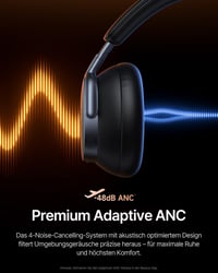 Bluetooth slúchadlá Baseus Inspire XH1 s potlačením hluku -48 dB, zvuk Bose, Dolby Audio, Hi-Res, 100-hodinová výdrž batérie, Bluetooth 6.1, 5 mikrofónov, O 4