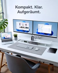 Baseus Nomos Air 12 az 1-ben USB-C dokkoló 2 monitor, 4K HDMI, 100W PD - 12-in-1 für Windows dual monitor 4
