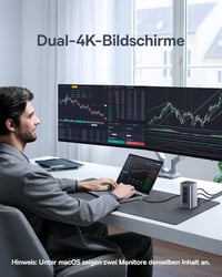 Baseus Nomos Air 12 az 1-ben USB-C dokkoló 2 monitor, 4K HDMI, 100W PD - 12-in-1 für Windows dual monitor 8