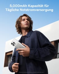 Power banka Baseus Picogo AM41 5000 mAh, bezdrôtové nabíjanie MagSafe, rýchle nabíjanie PD 20 W, ultratenká magnetická externá batéria s káblom USB-C 6