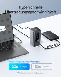 Baseus Spacemate 11 az 1-ben dokkoló állomás 3 monitor támogatás 4K 7