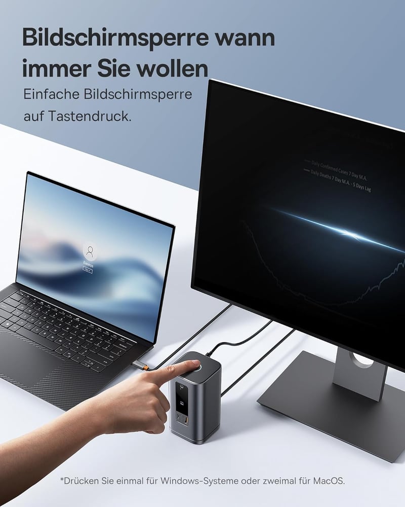 Baseus Spacemate 11 az 1-ben dokkoló állomás 3 monitor támogatás 4K