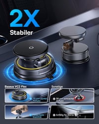 Baseus VC2 Flex Pro 15W MagSafe autós telefontartó vezeték nélküli töltéssel 5