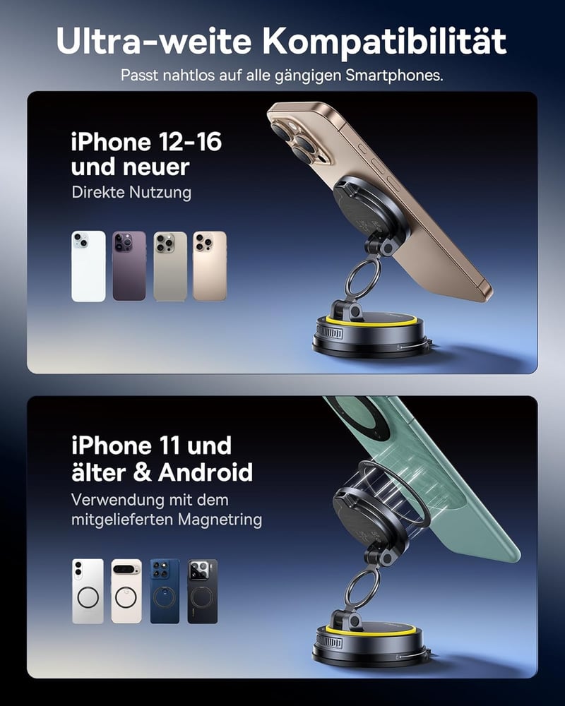 Baseus VC2 Flex Pro 15W MagSafe autós telefontartó vezeték nélküli töltéssel