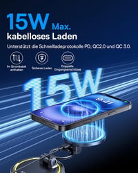 Baseus VC2 Flex Pro 15W MagSafe autós telefontartó vezeték nélküli töltéssel 2