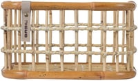 Zadný cyklokošík Basil Green Life Rattan, veľkosť M – 18 l, hnedý, ručne vyrobený, ekologický ratan, odolný voči poveternostným vplyvom 5