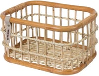 Zadný cyklokošík Basil Green Life Rattan, veľkosť M – 18 l, hnedý, ručne vyrobený, ekologický ratan, odolný voči poveternostným vplyvom 6