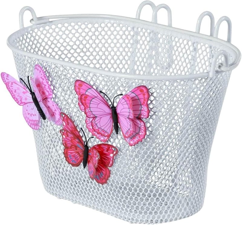 Basil Jasmine gyermek kerékpár kosár unisex fiúknak és lányoknak - 28 cm x 20 cm x 19 cm, White