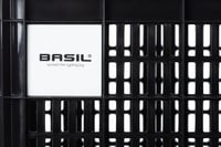 Cutie de depozitare pentru bicicletă Basil, mărimea S, pentru portbagaj spate - sistem MIK - plastic reciclat - negru 5