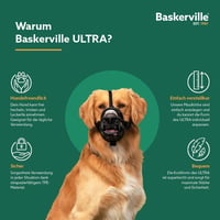 Baskerville Ultra brnjica za pse, crna, veličina 5 – za retrivere, protiv griženja, može se nositi tijekom jela i pijenja 7