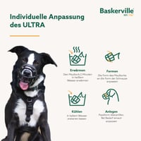 Baskerville Ultra brnjica za pse, crna, veličina 5 – za retrivere, protiv griženja, može se nositi tijekom jela i pijenja 4
