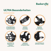 Baskerville Ultra brnjica za pse, veličina 6 – omogućuje dahtanje, jedenje i pijenje, sprječava grizenje i jedenje nepoželjnih stvari, za velike pasmine pasa 2