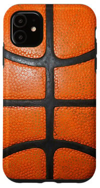 Husă iPhone 11 Basketball Sport Cases, husă de protecție cu model de piele de minge de baschet portocalie, idee de cadou 1