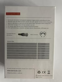 BASN in-Ear monitor fülhallgató fekete, zajszűrős, dupla dinamikus meghajtó, kivehető MMCX kábel, vezetékes művészeknek 9