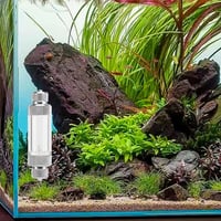 BASTOUR Dupla Buborékszámláló CO2 Méréshez - Ezüst Akvárium Kiegészítő Visszacsapás Védelemmel, Levegő Pumpa Tartozék Akváriumokhoz 2