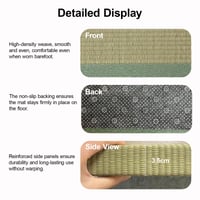 Batel Huh japánska tatami rohož 90x200 cm, skladací matrac z prírodnej trávy Igusa, hrúbka 3,5 cm, na spanie, meditáciu, jogu, zen, futon 5