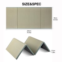 Batel Huh japánska tatami rohož 90x200 cm, skladací matrac z prírodnej trávy Igusa, hrúbka 3,5 cm, na spanie, meditáciu, jogu, zen, futon 2