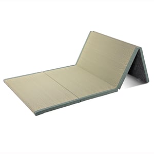 Batel Huh Japanski tatami podloga 90x200 cm, sklopivi madrac od prirodne igusa trske debljine 3,5 cm, za spavanje, meditaciju, jogu, zen, futon