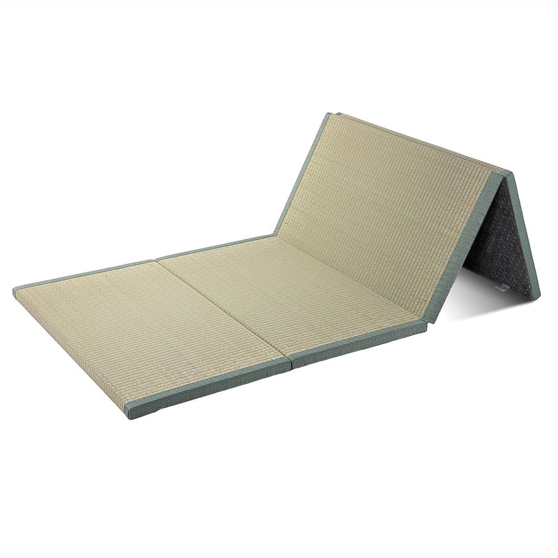 Batel Huh japánska tatami rohož 90x200 cm, skladací matrac z prírodnej trávy Igusa, hrúbka 3,5 cm, na spanie, meditáciu, jogu, zen, futon