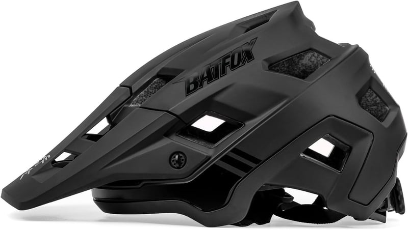 BATFOX Kerékpáros Sisak Férfiaknak Nőknek Felnőtteknek Tinédzsereknek - L(58-61CM), Black