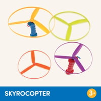Battat Skyrocopter lietajúca vrtuľová hračka – 2 vystreľovače a 4 disky – Letná hra vonku pre deti od 3 rokov 6