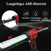 KOONLONG Akkumulátoros Szilikon Kartus Adagoló Makita 18V Akkuhoz, 4 Sebességfokozat, LED Lámpa, Tömítő Eszköz Spatulákkal, Akku Nélkül 8