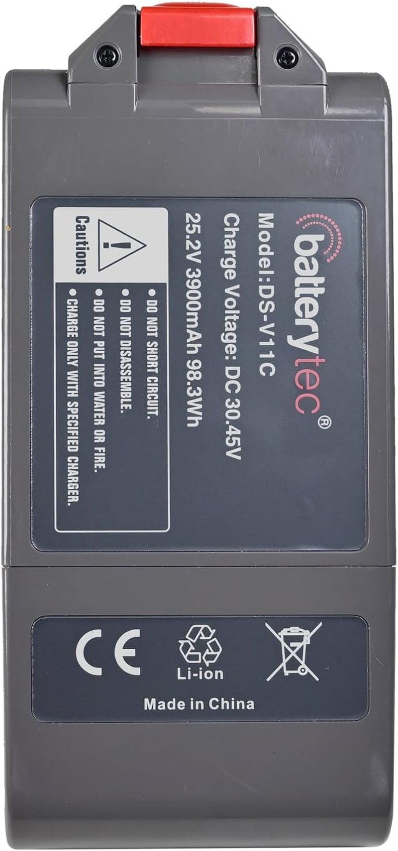 Batterytec 3900 mAh Pótakkumulátor Dyson V11 Porszívókhoz - Kompatibilis Torque Drive, Animal, Absolute, Fluffy és Extra Modellekkel