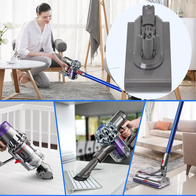 Batterytec 3900 mAh Pótakkumulátor Dyson V11 Porszívókhoz - Kompatibilis Torque Drive, Animal, Absolute, Fluffy és Extra Modellekkel