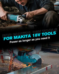 BATTOOL csere akkumulátor Makita 18V Li-ion (BL1850/BL1860/BL1830) LED-del, 5500 mAh - 2 db 7