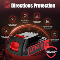 BATTOOL LBXR20 csereakkumulátor Black+Decker 18V/20V Max - 3500 mAh Li-Ion - 2 db 2