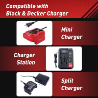 BATTOOL LBXR20 csereakkumulátor Black+Decker 18V/20V Max - 3500 mAh Li-Ion - 2 db 5