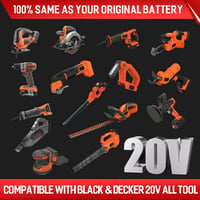 BATTOOL LBXR20 csereakkumulátor Black+Decker 18V/20V Max - 3500 mAh Li-Ion - 2 db 6