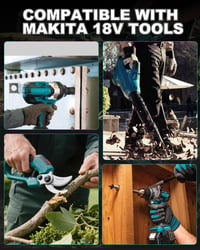 BATTOOL 2 ks náhradná batéria pre Makita 18V 5,5 Ah BL1850 BL1830 BL1860 BL1845 BL1835 BL1815 Li-ion akumulátor s LED indikátorom LXT-400 7