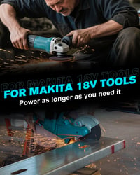 BATTOOL 2 ks náhradná batéria pre Makita 18V 5,5 Ah BL1850 BL1830 BL1860 BL1845 BL1835 BL1815 Li-ion akumulátor s LED indikátorom LXT-400 8