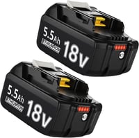 BATTOOL Makita 18V 5,5Ah Li-ion csere akkumulátor LED kijelzővel - 2 db 1