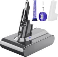 Acumulator BATTOOL 6.0Ah pentru aspirator Dyson V7 SV11 Animal Absolute Fluffy Motorhead Pro Trigger, cu filtru de schimb pentru mașină și barcă 1