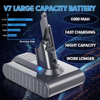 Acumulator de schimb BATTOOL 6000 mAh pentru aspirator vertical fără fir Dyson V7 Animal Fluffy Absolute Parquet Motorhead 3