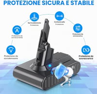 Acumulator de schimb BATTOOL 6000 mAh pentru aspirator vertical fără fir Dyson V7 Animal Fluffy Absolute Parquet Motorhead 4