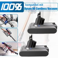 BATTOOL Náhradná batéria pre vysávač Dyson V6 DC58 DC59 DC61 DC62 DC72 DC74 SV03 SV05 SV06 SV07 SV09 Animal Fluffy Motorhead 6000 mAh Li-ion 4