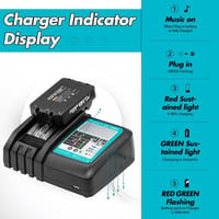 BATTOOL Makita 18V LXT csereakku töltővel - 5,0 Ah (DC18RC 4A) 4