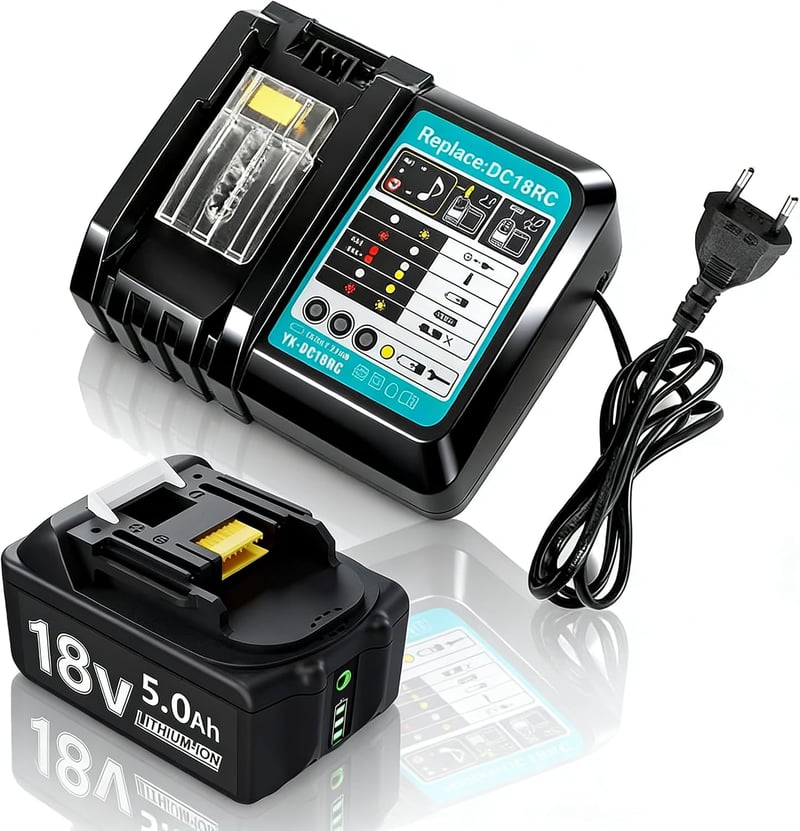 BATTOOL Makita 18V LXT csereakku töltővel - 5,0 Ah (DC18RC 4A)