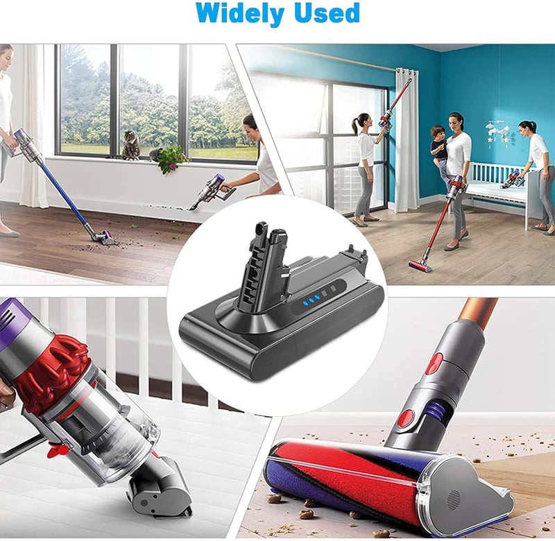 BATTOOL V10 Pótakkumulátor Dyson V10 Absolute, Motörhead, Animal, Fluffy és Total Clean SV12 Vezeték Nélküli Porszívókhoz