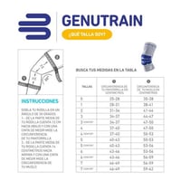 Bandáž na koleno BAUERFEIND GenuTrain s polstrovanou fixáciou jabĺčka, titánová, veľkosť 7, unisex 3