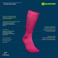 Kompresné bežecké ponožky BAUERFEIND Run Ultralight pre ženy, čierne, veľkosť S (38-40) 4