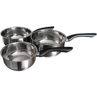Súprava nerezových hrncov Baumalu Primo, 3-dielna - 16/18/20 cm - indukčná - trojité dno - bakelitová rukoväť 1