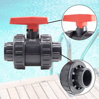 Baumaxxe PVC Gömbcsap 40mm 1 1/4 Hüvelyk AK Típus Ragasztható Idomokhoz Kétirányú Zárószelep Medence Tó Építés 3