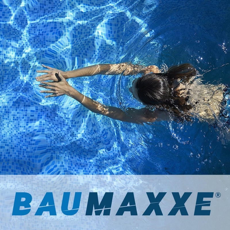 Baumaxxe PVC Gömbcsap 40mm 1 1/4 Hüvelyk AK Típus Ragasztható Idomokhoz Kétirányú Zárószelep Medence Tó Építés