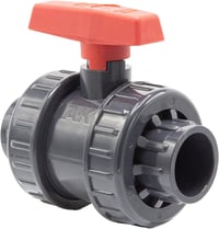 Baumaxxe PVC Gömbcsap 40mm 1 1/4 Hüvelyk AK Típus Ragasztható Idomokhoz Kétirányú Zárószelep Medence Tó Építés 1