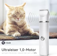 Bautrium Csendes Kisállat Nyírógép Szett - Professzionális Szőrtrimer Macskáknak és Kutyáknak, Ollóval és Fésűvel, USB-C Töltés 3