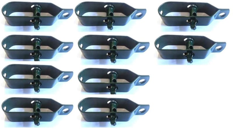BawiTec-Badewien 10 kom 100 mm Zeleni zatezač ograde - Zatezač žičane mreže od najlona za žicu 3,1-3,8 mm - Montaža zip vezicama